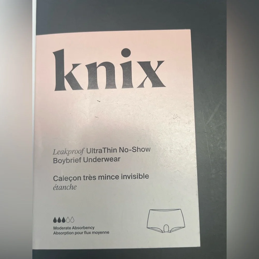 KNIX Leakproof UltraThin No Show Boybrief Period Underwear Warm Sand Size S NWT - Picture 6 of 11